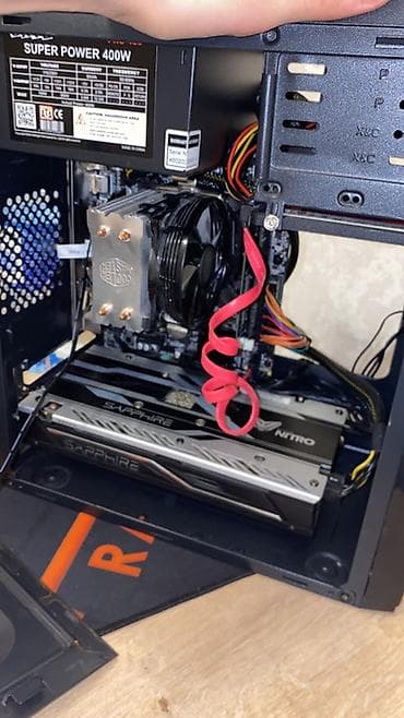 ssd 240gb: Masaüstü kompüter seti - Korpus: qara mid-tower, yan paneldə RGB — 2