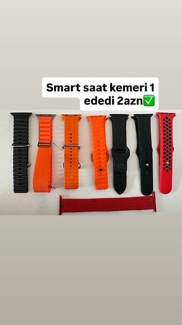 Smart saat kəmərləri – müxtəlif modellər və rənglər. - Material