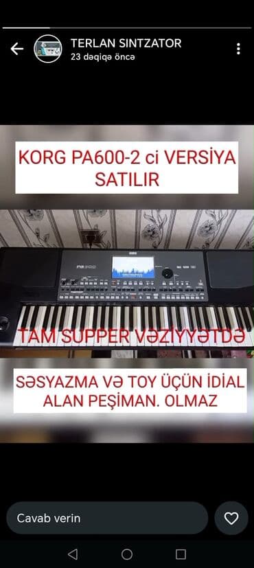 ucuz nagara: Sintezator, Korg — 5