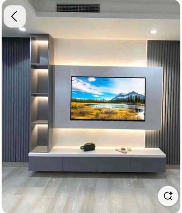 obşifka taxta: Düz TV altlığı, Polkalı, Taxtalı — 1