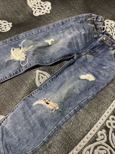 Donlar: Rəng - Mavi, Cins şalvar, Oğlan üçün, 6 - 7 yaş — 2