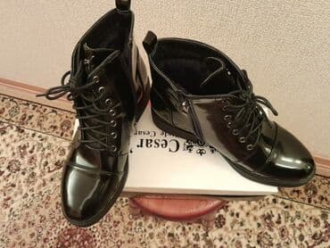 женские бот: Размер: 40, цвет - Черный, Новый — 3