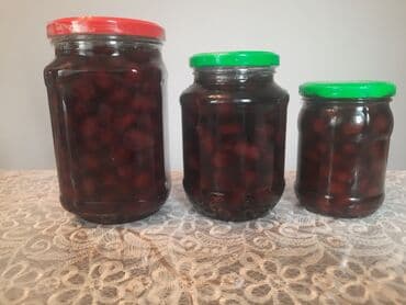 Süd məhsulları və yumurtalar: Ev şəraitində hazırlanmış zoğal mürəbbəsi. - Tərkib: zoğal, şəkər — 1