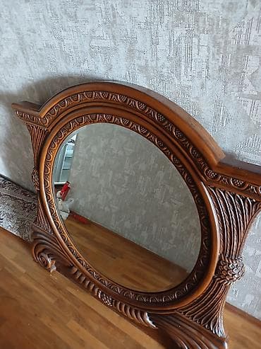 Ev və bağ: Güzgü Döşəmə üstü, Oval, Dekorativ, Naxışlı — 1