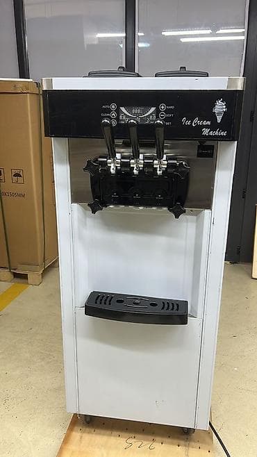Оборудование для ресторанов, кафе: Soft dondurma aparatı – peşəkar, döşəməüstü model Xüsusiyyətlər: - 3 — 3