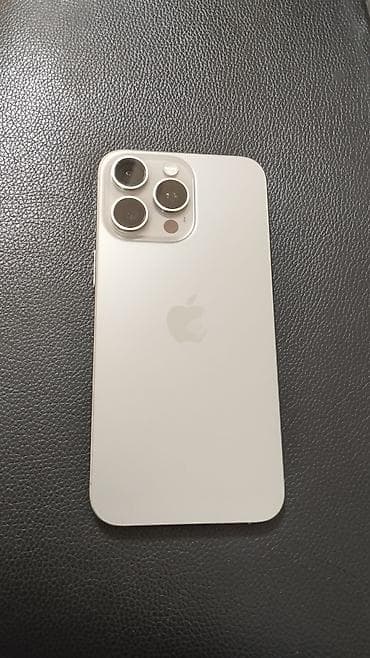 telefon girovu: IPhone 15 Pro Max, 256 GB, Ağ, Face ID — 1