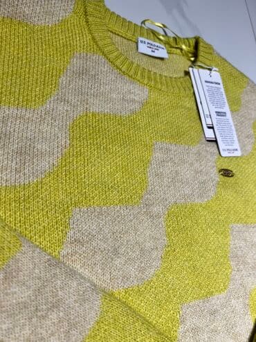 boğazlı qadın sviterləri: Sviter, Us Polo Assn, M, rəng - Sarı — 1