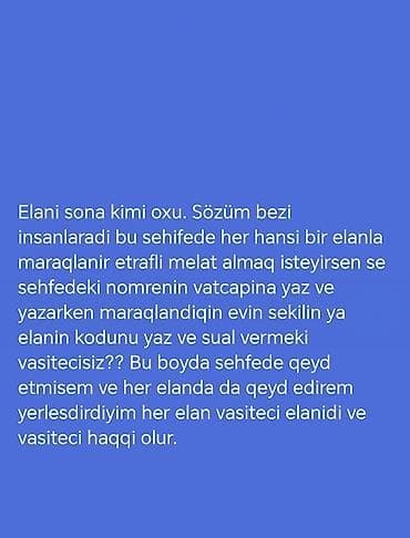 ecemide kiraye evler 2020: Uzunmüddətli kirayə mənzillər — 1
