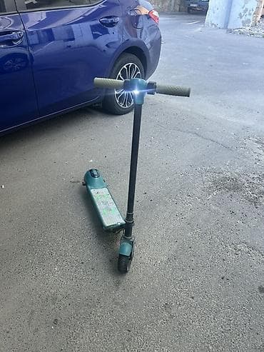 дрифт кар: Uşaq üçün elektrik skuter - Rəng: Yaşıl-göy tonlarda - Ön — 1