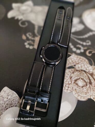 qara kemer: İşlənmiş, Qol saatı, Samsung, rəng - Gümüşü — 2