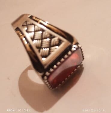 Aksesuarlar: Üzük, Gümüş, 958 Əyar, Əqiq — 6