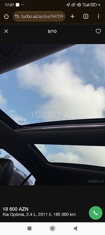 ucuz maşlar: Kia Optima: 2.4 l | 2011 il Sedan — 8