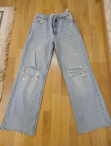 Джинсы: Джинсы, Zara, M, цвет - Голубой — 3