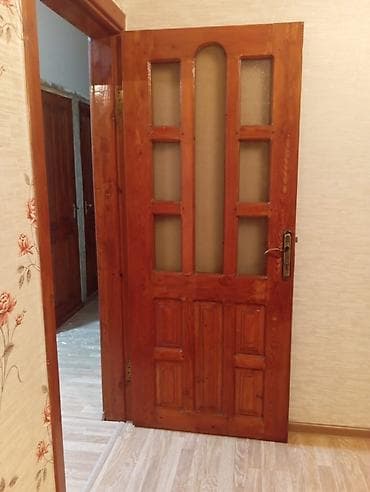 tikinti materialı: 5 ede Ağac otaq qapısı - Material: təbii ağac (şam tonunda — 2