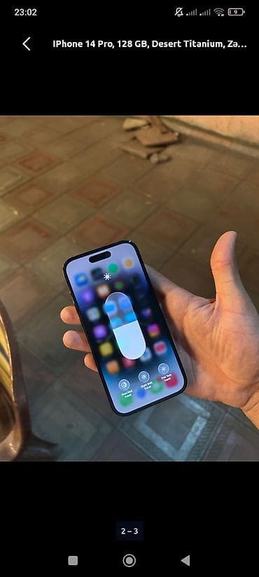 apple 4s əsli: IPhone 14 Pro, 256 GB, Black Titanium, Barmaq izi — 1