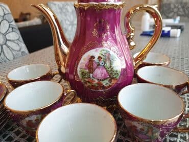 Çay dəstləri və servizlər: Çay dəsti, rəng - Çəhrayı