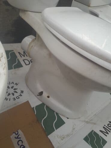 Bağ evi və bağ üçün hərşey: Unitaz – keramika, klassik model - Material: ağ keramik (farfor — 2