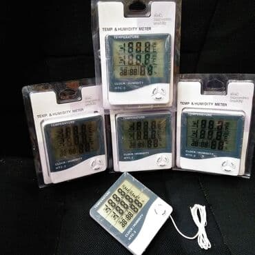 htc one x9 silver: Termometr HTC-2 Temperatur ve nemisliyi olcur Ofisde evde soyuducuda — 1