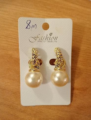 Qızılı rəngdə klipsli sırğalar – “Fashion Jewelry” - Dizayn: Barok