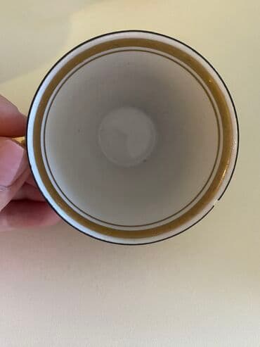 kahla made in gdr: Qəhvə dəsti, rəng - Ağ, Farfor, Yaponiya — 3