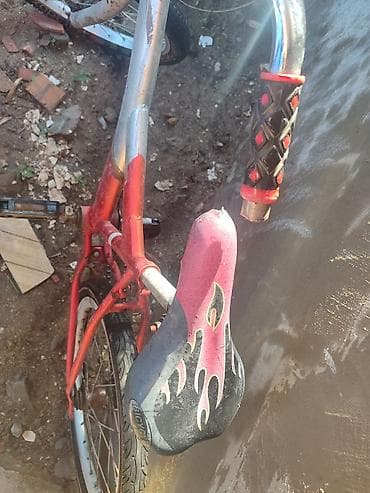 toklu velosiped: Uşaq/yeniyetmə velosipedi – BMX tərzində - Rəng: qırmızı-gümüş — 2
