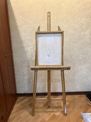 berber mebeleri: Taxta rəssam molberti - Material: təbii ağac, möhkəm konstruksiya - — 1