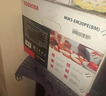 Mikrodalğalı sobalar: Mikrodalğalı soba Toshiba, Ayrıca dayanan, Mikrodalğalar ilə, rəng - Qara, İşlənmiş — 2