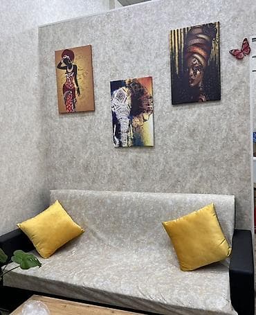 Atelye avadanlıqları və dekor dəsti - Tam boy güzgü: Ağ-qızılı