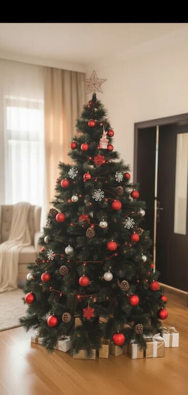 Çöl bitkiləri: Yolka satilir. Hundurluyu ~ 2m 20 sm Oyuncaqsiz. Hecbir defekti — 1