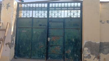 darvazalar yeni: Dəmir Həyət darvazası, Yana açılan, Mexaniki, Qapı ilə, rəng - Yaşıl — 3