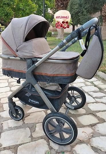 Детские электрокары: Teknum uşaq arabası. Əla vəziyyətdə. çox az işlənib. Yatma oturma — 1