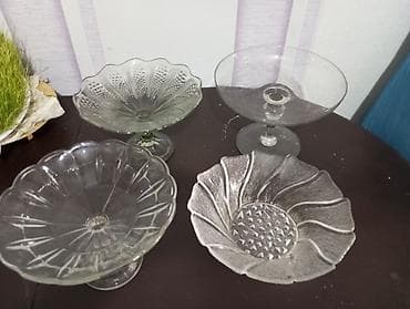 Tort və şiriniyyat qabı, Şüşə