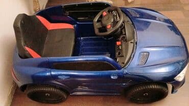 ucuz uşaq maşınları: Pultu adaptoru itib. Mavi rəngdə, Mercedes üslubunda uşaq elektrik — 2