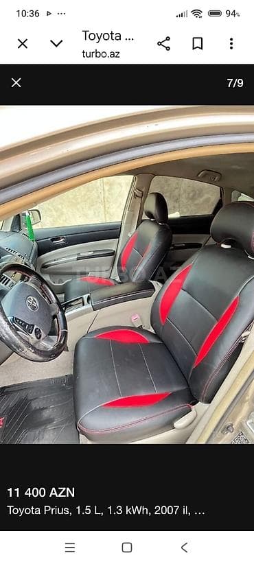satılık atv: Toyota Prius: 1.5 l | 2007 il Hetçbek — 1