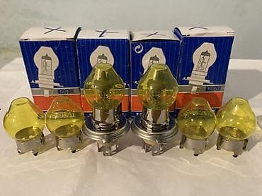 ucuz kask: Sarı şüşəli halogen far lampaları dəsti Ariginal Sarı Soskalar; — 3