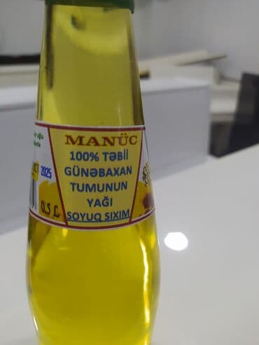 qarğıdalı yağı: Günəbaxan yağı, 0,5 l, Pulsuz çatdırılma — 2