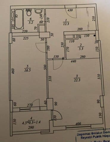 podmayak binalar: 2 otaqlı, Yeni tikili, m. Qara Qarayev, 77 kv. m — 2