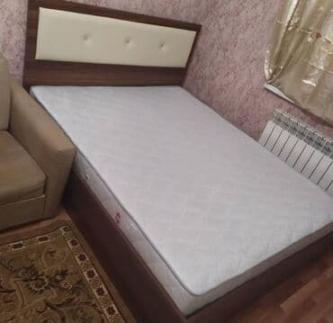 Новый, Двуспальная кровать, Без подьемного механизма, С матрасом, Без выдвижных ящиков, Азербайджан — 1