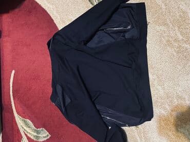 cins pencekler: Qara rəngli kişi yüngül jaketi L Razmer - Dizayn: Tam ön fermuarlı — 2