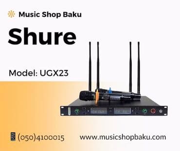 p47 wireless: Shure mikrofon Model: UGX23 🚚Çatdırılma xidməti mövcuddur — 1