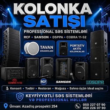 mp 3 player: Kolonka satışı – peşəkar səs sistemləri Brendlər: - RCF - SAMSON - — 1