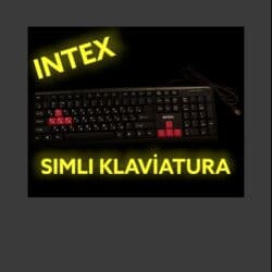 INTEX simli klaviatura - Tam ölçülü dizayn: tam rəqəm bloku, F