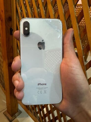 Fly: IPhone X, Серебристый, Битый — 1