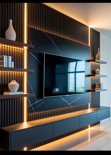 аренда помещения под ресторан кафе: Прямой ТВ стенд, С полками, Ламинат — 5