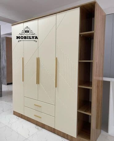 şifaner modelleri: Yeni, Açılan, 4 qapılı Düz dolab, Qarderob, paltar dolabı, Azərbaycan — 2