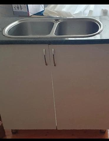 Сантехника: Прямоугольная Кухонная мойка, С шкафом, Нержавейка — 2