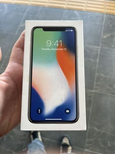 iphone x qiymeti irşad: IPhone X, 64 GB, Ağ, Face ID — 8