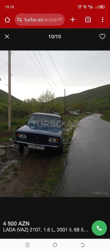 diski teker type 1: VAZ (LADA) 2107: 1.6 l | 2001 il 68 km Sedan — 2