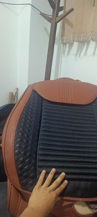 ремонт сидений авто: Məhsul: Avtomobil oturacağı üçün universal çexol dəsti + bel yastığı — 3