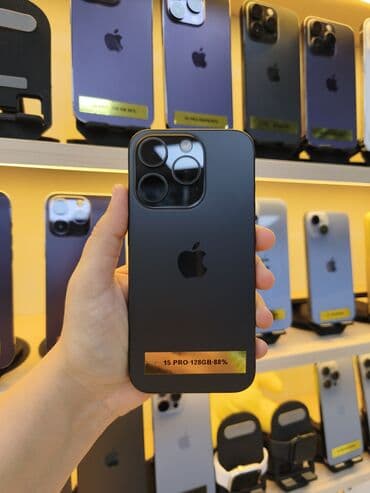 ayfon 17 pro max qiymeti: IPhone 15 Pro, 128 GB, Qara, Face ID — 1
